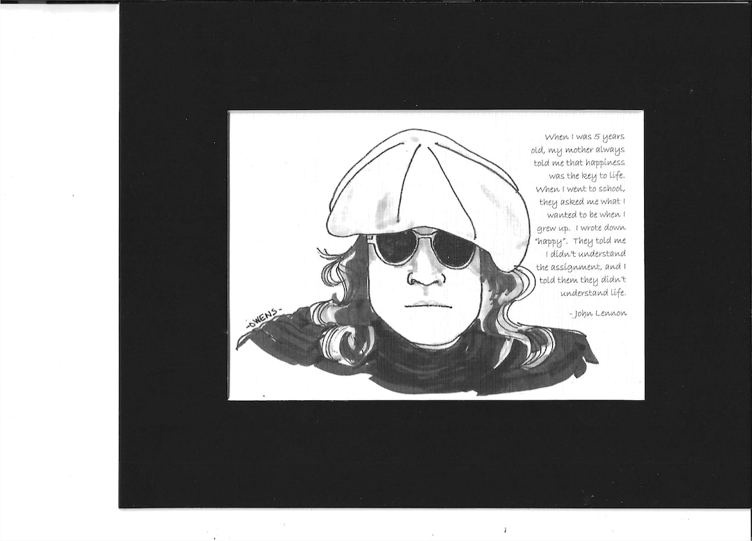 John Lennon - "when I Was Five Years Old, My Mother Always Told Me That ...