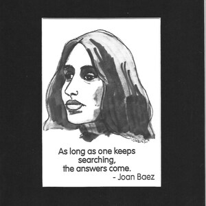 Joan Baez Vous Navez Pas A Choisir Comment Vous Allez Etsy
