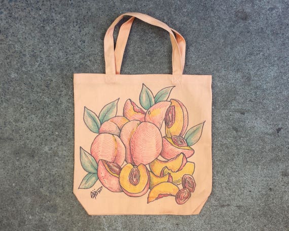 Hand drawn tote