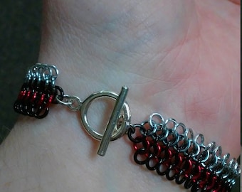 Black Widow Inspired Chainmaille Bracelet