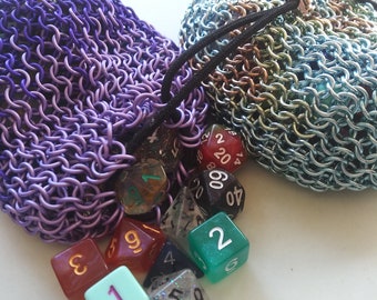 Custom Chainmaille Dice Bag