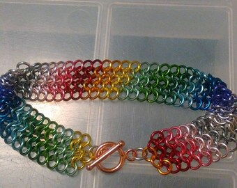 Spectrum Chainmaille Bracelet