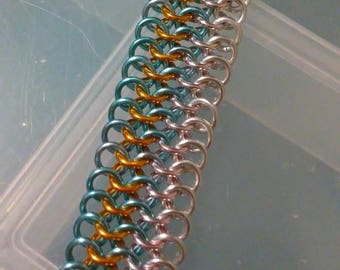 Steven Universe Pearl Inspired Chainmaille Bracelet