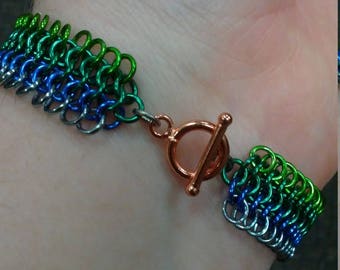 Hulk Inspired Chainmaille Bracelet