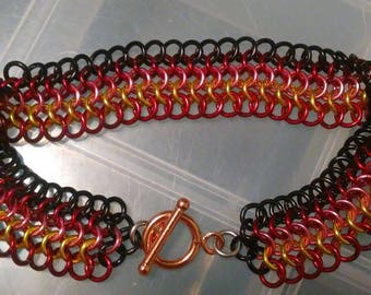 Steven Universe Garnet Inspired Chainmaille Bracelet