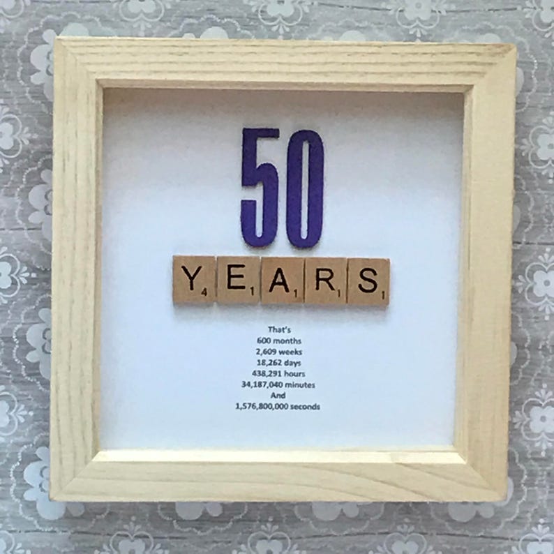 Milestone Age Birthday 30th 40th 50th 60th 70th 80th Photo Frame Keepsake Gift
