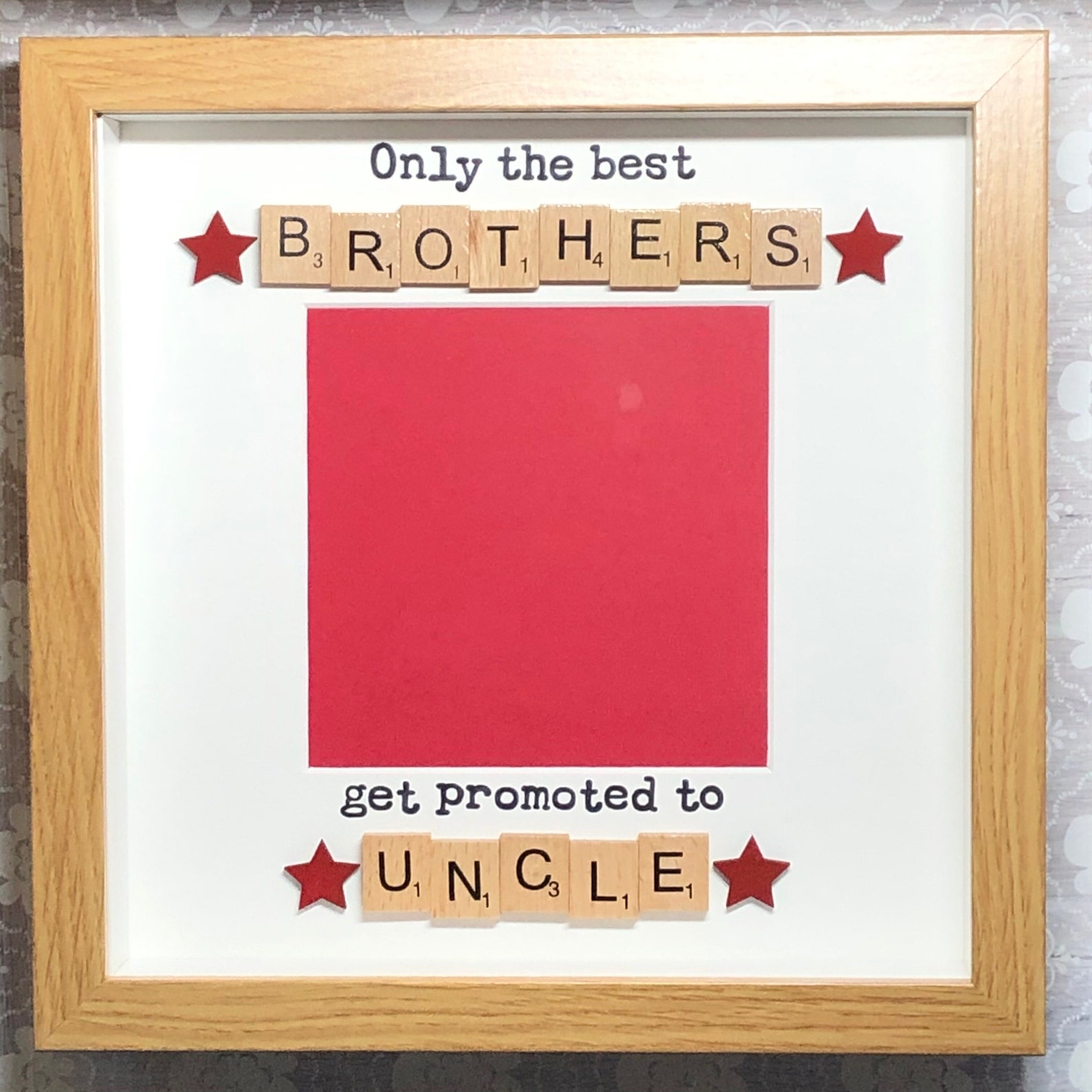 Handcrafted Gift for a Brother Who is an Uncle Birthday Gift Etsy