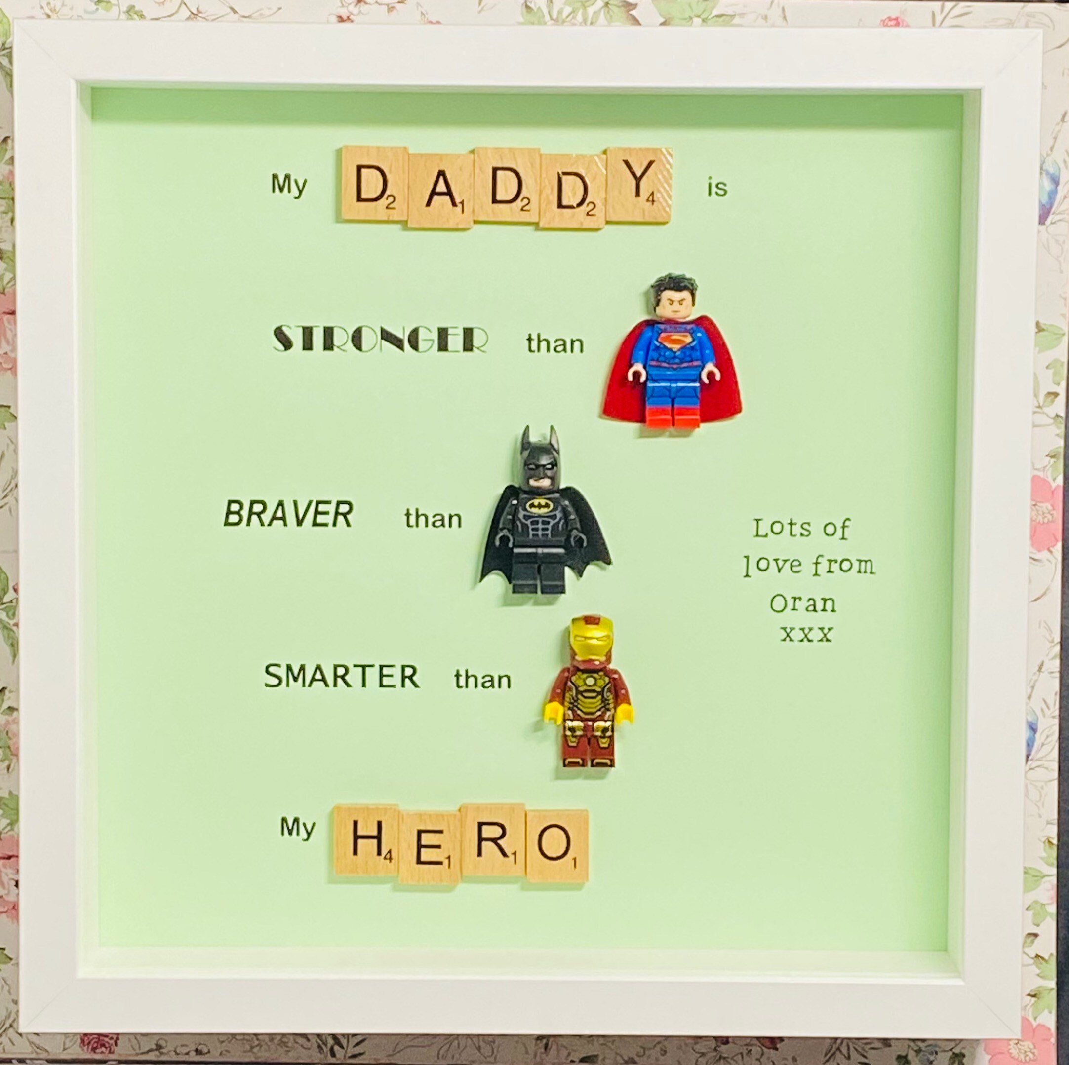 Fathers day store lego frame