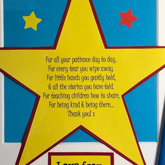 Personnalisé super-héros professeur merci cadeau cadeau école laissant
