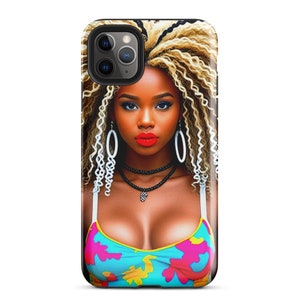 Afro American Art Fashion Colorful Woman Tough Case For iPhone®