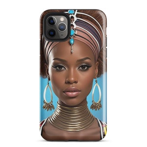 Black Beauty African Queen Tough Case for iPhone