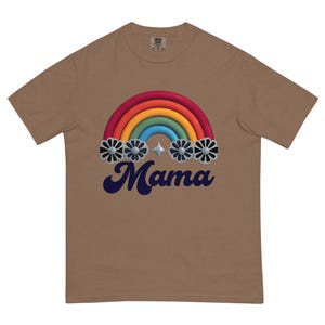Minimalist Mama T-shirt unisexe épais teint en pièce