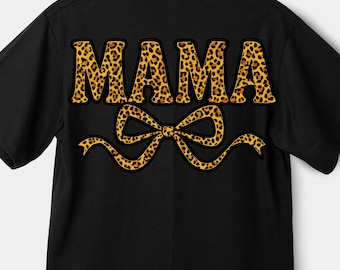 Maglietta con stampa leopardata per mamme / T-shirt elegante per mamme, regalo di compleanno per mamme, abbigliamento casual, camicie per mamme, abbigliamento alla moda, maglietta leopardata per mamme
