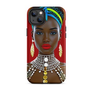 afro African black queen art fashion Tough Case for iPhone®