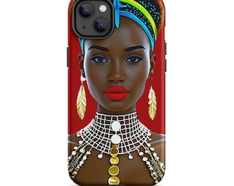 afro African black queen art fashion Tough Case for iPhone®