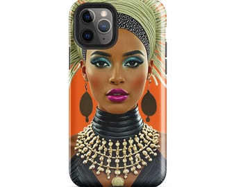 African art black fashion lady queen Tough Case for iPhone®