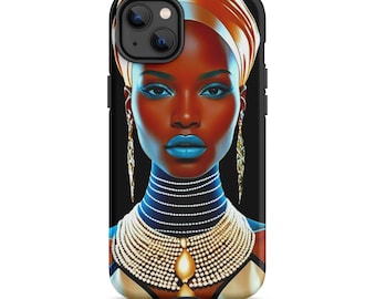 african fashion black woman phone case Tough Case for iPhone®