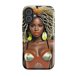 afro black woman art fashion Tough Case for iPhone®