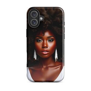 African fashion black woman phone case Tough Case for iPhone®