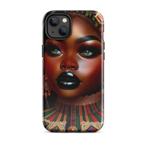 She is a black Royal Queen Tough Case for iPhone®