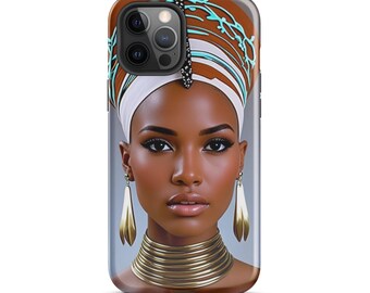 Afrocentric art black woman Tough Case for iPhone®