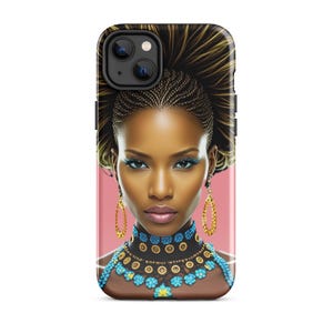 afro art hair beauty queen Tough Case for iPhone®