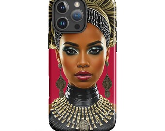 black art woman natural hair Tough Case for iPhone®