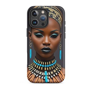 African art black woman beauty queen Tough Case for iPhone®