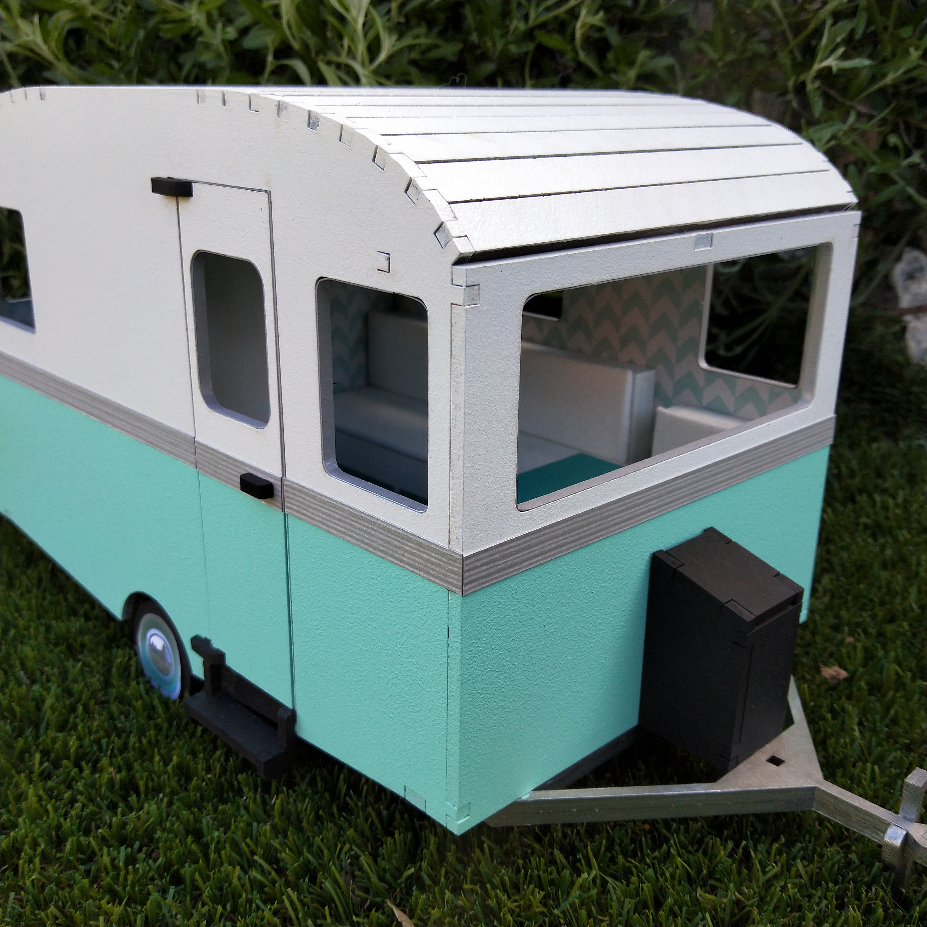 Retro Mini Caravane DIY Kit En Bois Camping-car Idée cadeau -  France