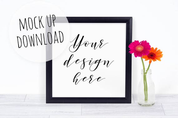 Black Frame Mockup Square Frame Mock Up Photography Summer Black Frame Mockup Square Frame Mock Up Photography Summer