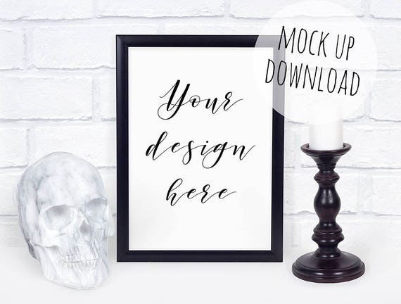 Halloween Frame Mockup Halloween Mock Up Photograph Black A4 Halloween Frame Mockup Halloween Mock Up Photograph Black A4