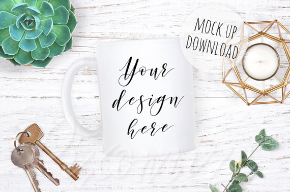 White Mug Mockup Photograph Mug Flat Lay Styled Stock White Mug Mockup Photograph Mug Flat Lay Styled Stock