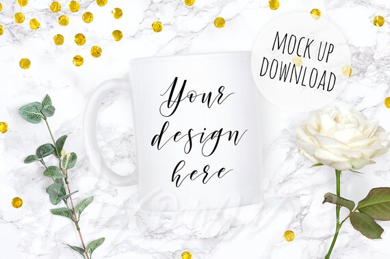 Mug Mockup Flat Lay Photo Wedding Mug Mockup White Mug Mockup Flat Lay Photo Wedding Mug Mockup White