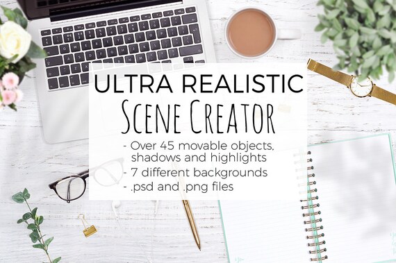 Ultra Realistic Scene Creator Movable Mockup Creator With Shadows