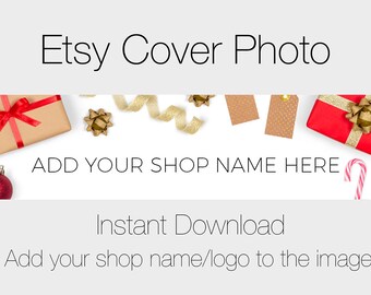 Download Etsy Cover Photo Christmas Etsy Banner Christmas Cover Photo Festive Stock Photo Shop Banner Download Free Mockups Mockup In Psd File PSD Mockup Templates