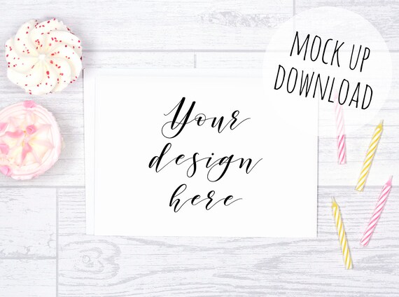 Birthday Card Mockup Photography Landscape Card Mock Up Party Birthday Card Mockup Photography Landscape Card Mock Up Party