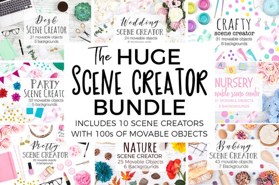 Download Free Huge Scene Creator Bundle 10 X Scene Creators Desk Psd Free Packaging Mockup Templates Box Mockups Design Graphics PSD Mockup Templates