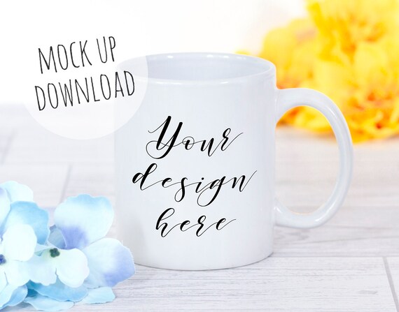 Floral Mug Mockup Pretty Summer Styled Mug Photography Colourful Floral Mug Mockup Pretty Summer Styled Mug Photography Colourful