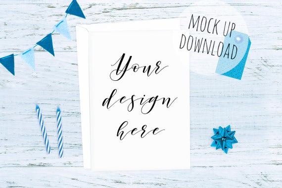Boy Card Mockup Photography Vertical Card Mock Up Blue Boy Card Mockup Photography Vertical Card Mock Up Blue