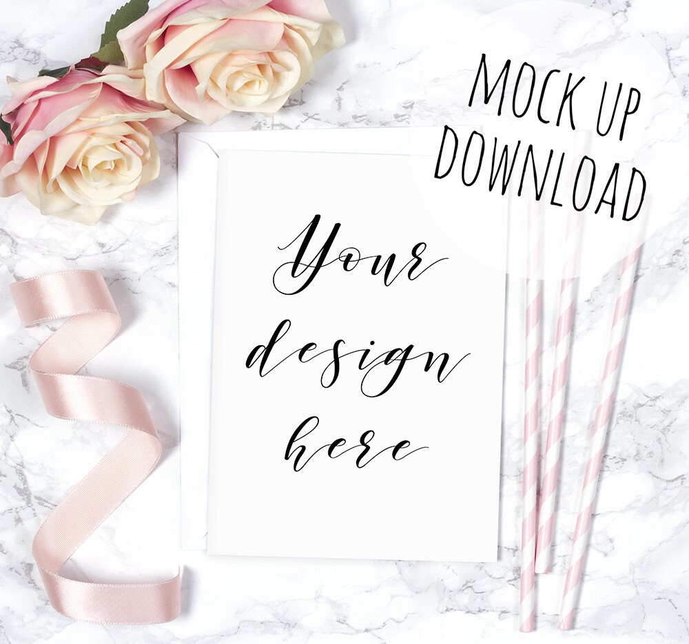 Download Invite and Card Mockup Wedding Invitation Baby Shower | Etsy