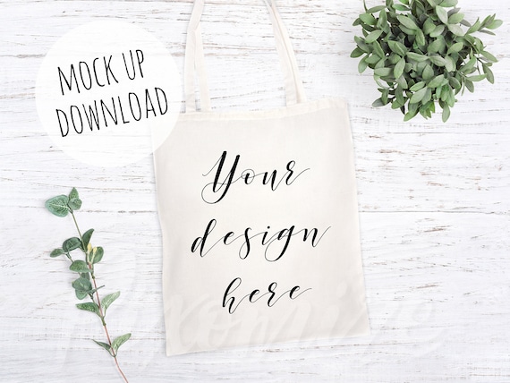 Tote Bag Mock Up Shopping Bag Mockup Photograph Blank Canvas Etsy