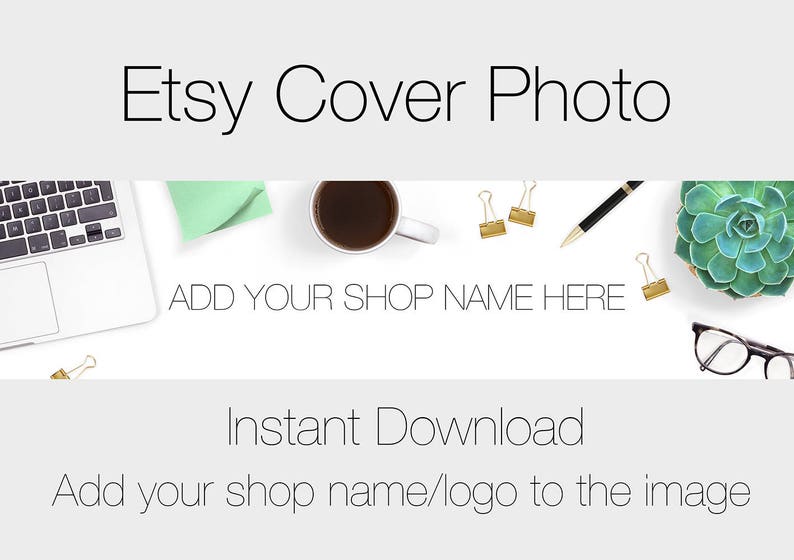 Etsy Cover Photo PreMade Cover Photo Design for Etsy Shops Etsy