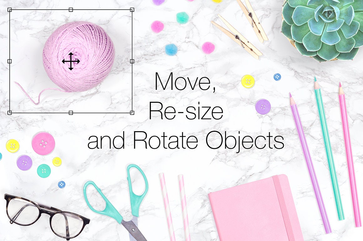 Download Crafty Scene Creator Moveable Mockup Arts and Crafts Props | Etsy