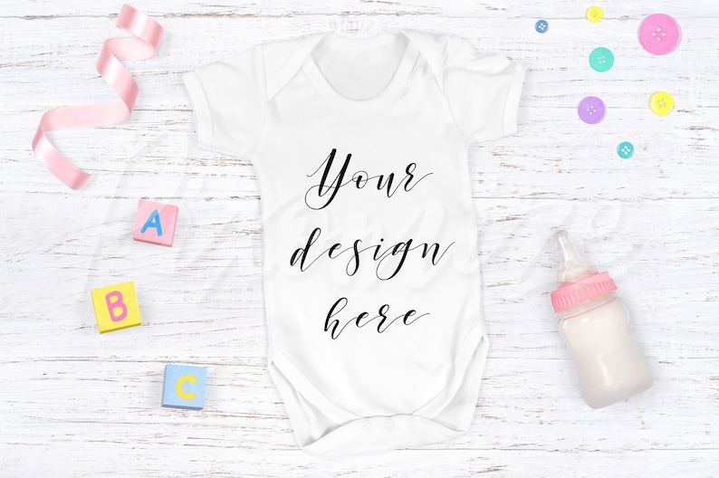 Baby Grow Mockup Baby Onesie Mock Up Romper Suit