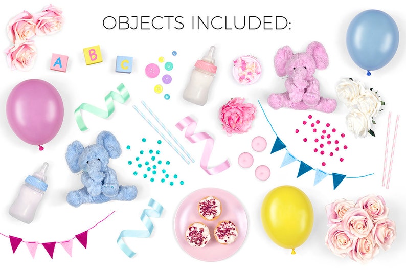 Download Nursery Scene Creator Movable Card Mockup Baby Shower ...