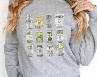 Vintage Pickles Swatshirt|Canning Pickles|Gurke Sweatshirt|Pickle Liebhaber Sweatshirt