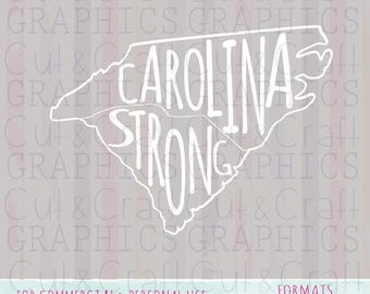 Carolina Strong, T-Shirt Schnittdateien, Zustand geschnitten Dateien, Cricut Dateien, Hurrikan SVG, Cricut Dateien, kommerziellen und persönlichen Gebrauch