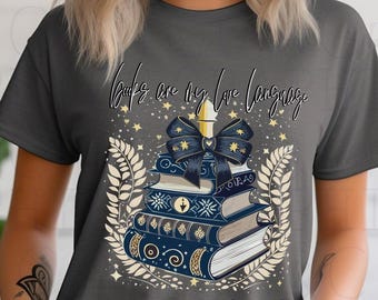 Bücher sind meine Sprache der Liebe|Fantasy Bücher|PNG|Kommerzieller und persönlicher Gebrauch|