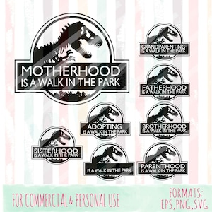 Walk in the park SVG, Motherhood svg, bundle svgs, welded teeth for easy cutting,mom life,  Cut File, SVG, commercial use