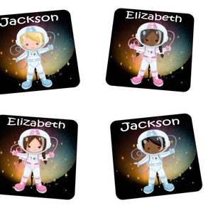 Letrero de puerta personalizado para niños Letrero de puerta de guardería personalizado Letrero de puerta de niñas, letrero de puerta de niños Diseño de astronauta